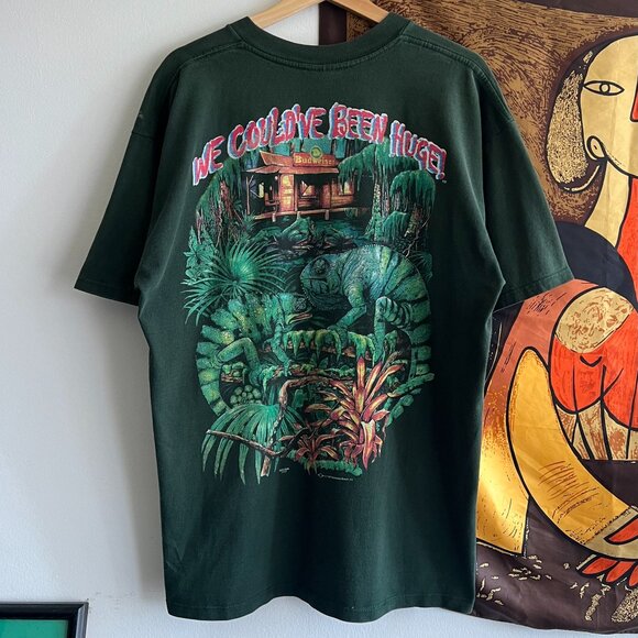 Vintage 1997 Budweiser Lizard Beer Promo Ad Tee Size XL - Picture 1 of 7
